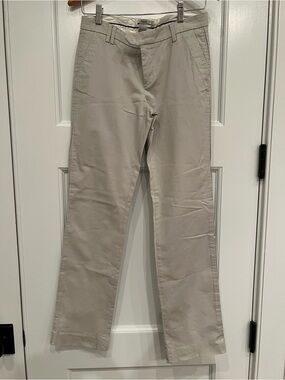Women's Light Beige Chino Pants - Classic Straight Fit